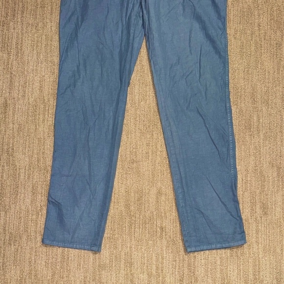 Faherty Blue Pants Men’s Size 42 Stretch Cotton Linen - Picture 7 of 13